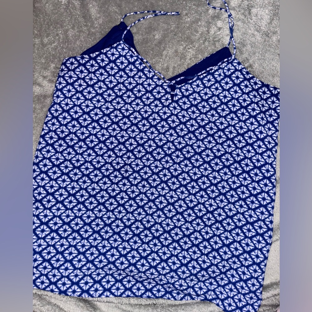 Banana republic Xs blue/white sleeveless camisole.